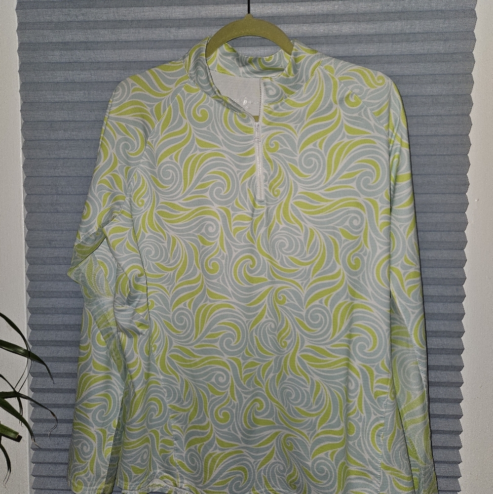 Sport Haley Swirl Pattern Long Sleeve Top